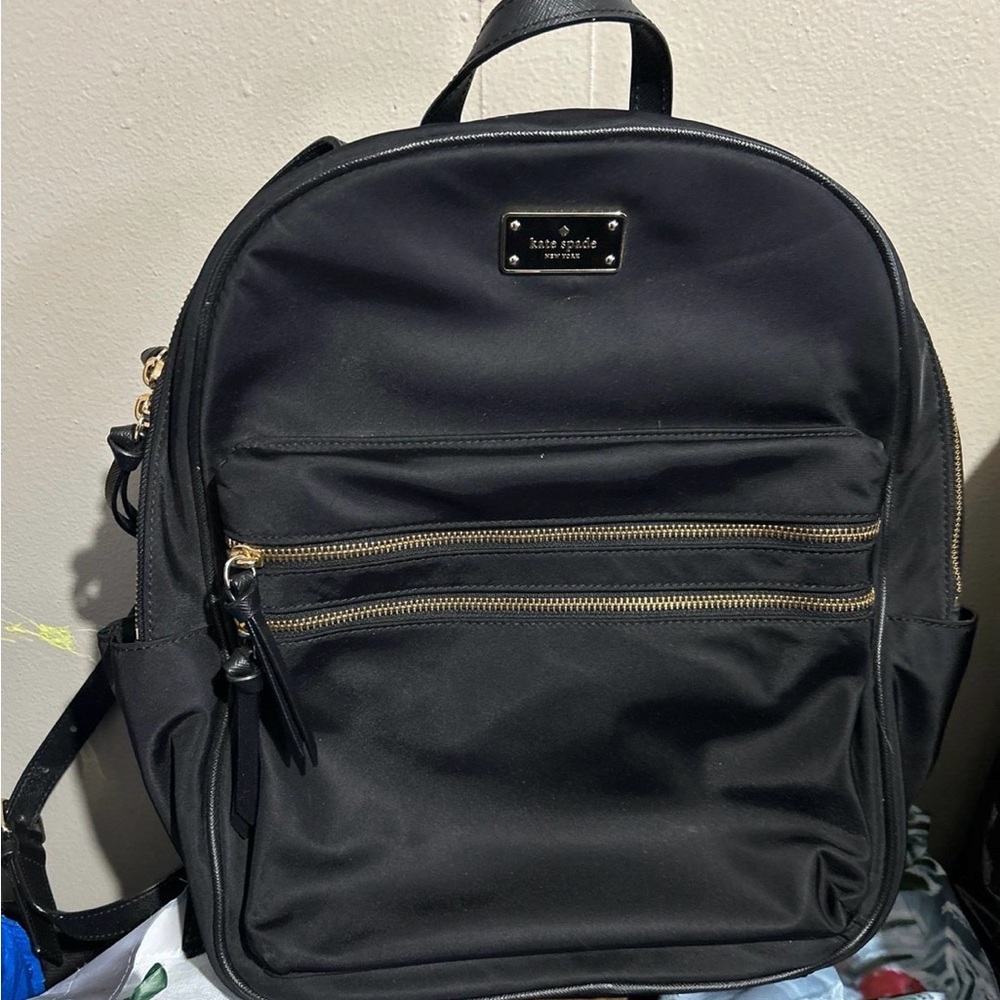 Kate Spade Elegant Black laptop Backpack like new condition